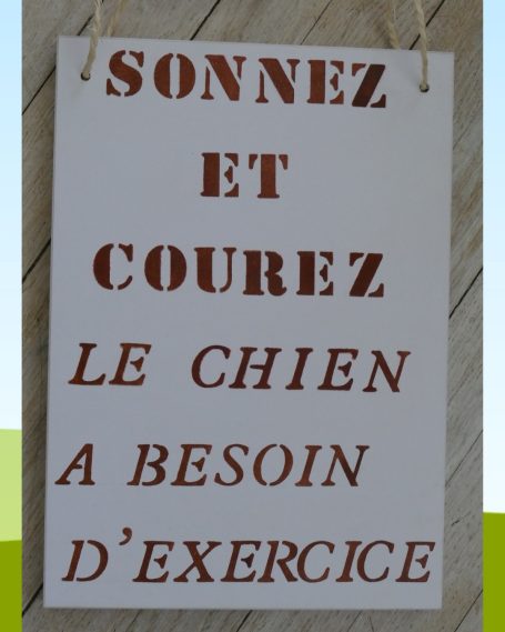 Panneau Humoriste Bois et Pochoir